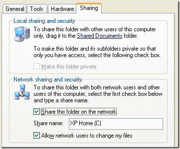 Simple file sharing как отключить windows 7