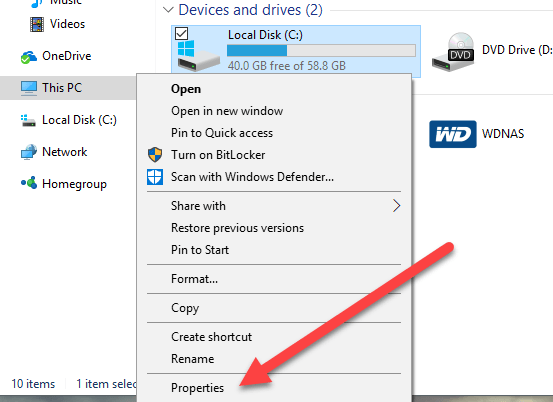 how to run a hard disk check windows 10