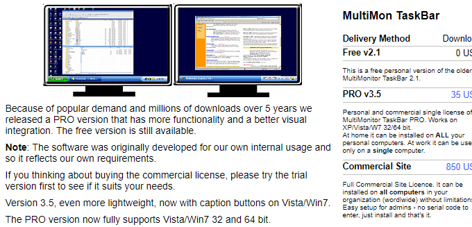 remote desktop only works in span and not multimon
