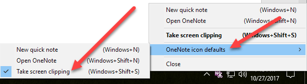 onenote screen clipping for mac