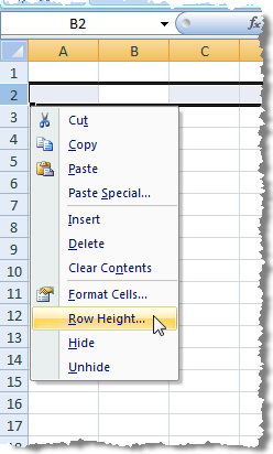 excel adjust row height to fit text automatically