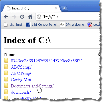 Open docs in chrome