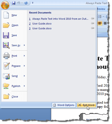 you cannot close microsoft office word because a dialog box is open