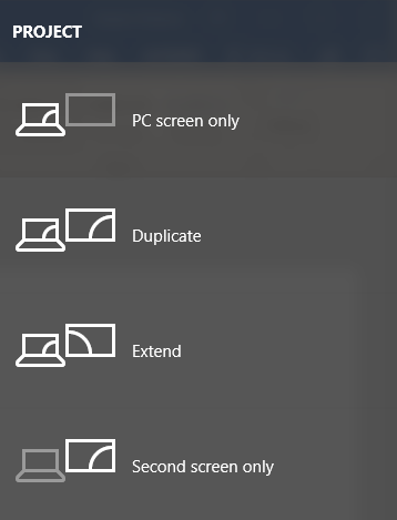 which key on windows keyboard to duplicate screen