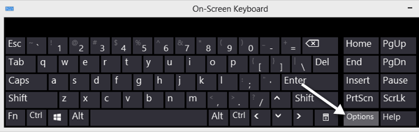 keyboard turns off and on