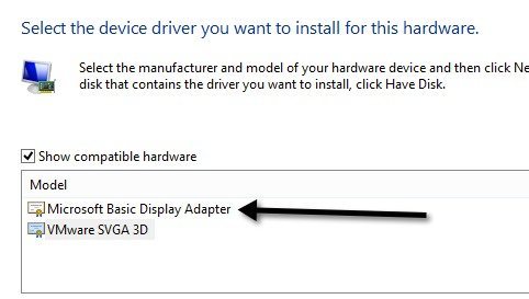 windows 10 basic display adapter hd5470